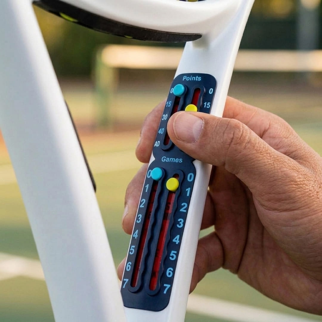 Swng Scorekeeper on a racket